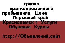группа кратковременного пребывания › Цена ­ 100 - Пермский край, Краснокамск г. Услуги » Обучение. Курсы   